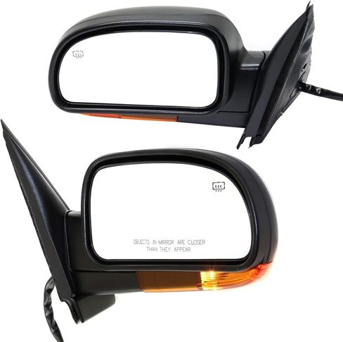 Kool Vue Driver & Passenger Side Power Heated Mirrors for Chevrolet Trailblazer GMC Envoy 2004-2009 With Signal Light & Memory Paintable in Kuwait