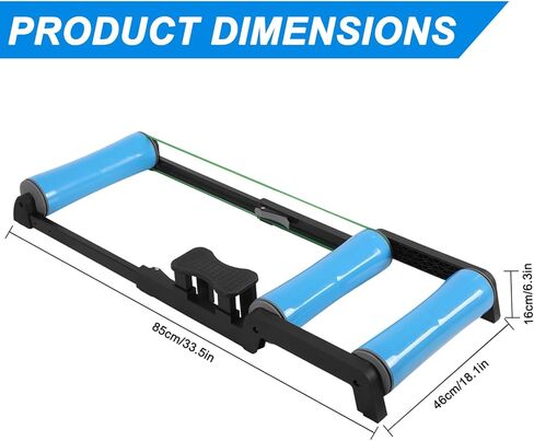 Bike Rollers Indoor Trainer, Rodillo Bicicleta para Cycling Bicycle Trainers, Silent Aluminum Alloy Stable Steel Frame Wide Compatibility for Road Mountain City Bikes Indoor Riding Training Platform in Saudi Arabia