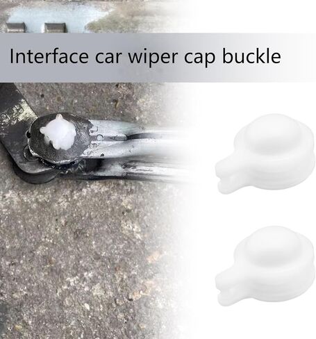4Pcs 15mm Interface Car Windshield Wiper Linkage Bush Wiper Cap Buckle Compatible with Toyota Compatible with Land Cruiser White in Kuwait