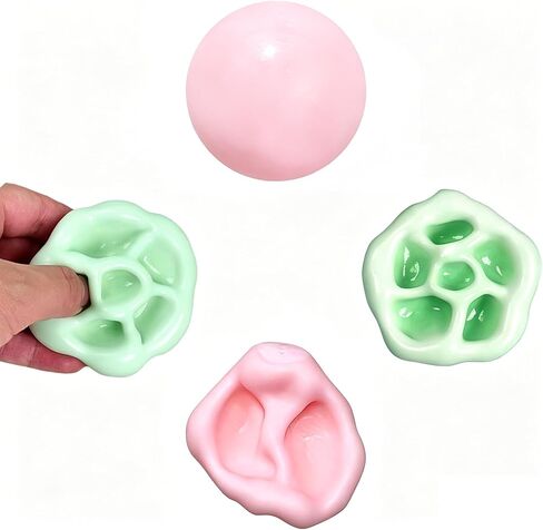 Shapeable Squishy Toys Stress Balls,Stress Relief Sand Glutinous Balls, Vacuum Fillable Sensory Fidget Toy,Soft Elastic Squeeze Toy for Anxiety Relief (Blue+Purple) in Saudi Arabia