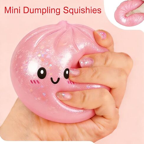 Dumpling Squishies, 10cm Gaint Dumpling Squishies Mystery Box, Colorful SquishiesDumplings Stress Balls Toy, Soft SqishieStress Relief & Rebounding Sensory Fidget Toy for Adults in Saudi Arabia