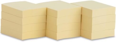 Business Source 36610 Adhesive Notes, 100 Sheets, 1-7/8-Inch x-1-3/8-Inch , 12/PK, Yellow in Kuwait