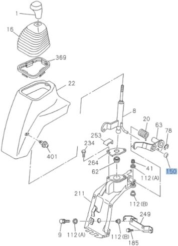 Gear Shift Select Lever Repair Kit for ISUZU NPR NQR NPR-HD 1994-2013 in Saudi Arabia