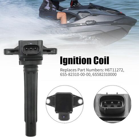 EATAKWARD H6T11272 Ignition Coil, Replacement for Yamaha FX Cruiser SHO HO SX190 SX240 AR240 242 VXR AR190 2009-2020, Replaces 6S5-82310-00-00 6S582310000 in Kuwait