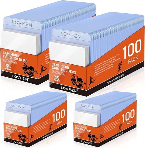 400 Card Sleeves Hard Plastic - 200 35PT Toploads for Cards & 200 Penny Sleeves 3"X4" Baseball Cards Protectors for Trading TCG Sports Football Collectible Cards in Saudi Arabia