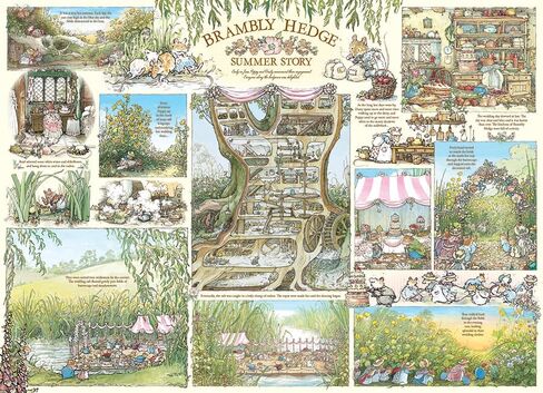 Cobble Hill 1000 Piece Puzzle - Brambly Hedge Summer Story - Sample Poster Included in Kuwait