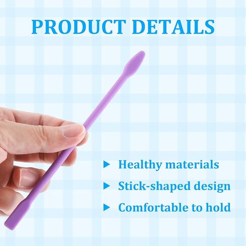 10PCS Epoxy Stir Sticks, Reusable Silicone Wax Stick, Multipurpose Silicone Stir Sticks for Epoxy Facial Mask Hair Removal Stirring Rods Paint Mixing Tools in Saudi Arabia