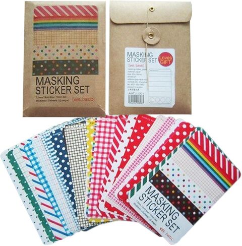 Masking Sticker Set, 27-Sheet, 3.9 by 2.5 inch in Kuwait