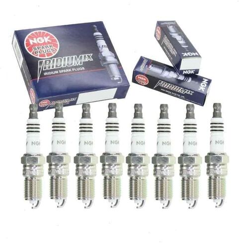 8 pc NGK Iridium IX Spark Plugs compatible with Chevrolet Silverado 1500 4.8L 5.3L 6.0L 6.2L V8 1999-2013 in Kuwait