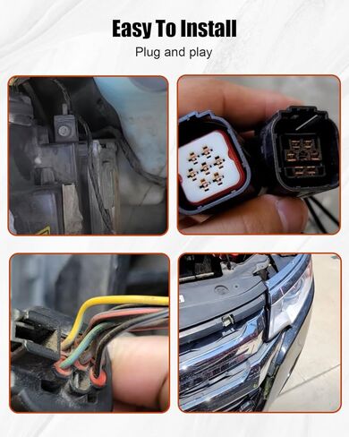 Headlights Connector Pigtail Plug Fit for Ford Edge 2011 2012 2013 2014 Focus 2003 2004 2005 2006 2007 Replace BT4Z-13008-J, Connector Harness Wire Harness 7Pin 11.8 inch in Saudi Arabia