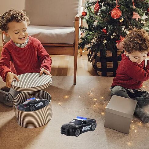 Police Car Toys for Boys 3 4 5 6 7 with Sirnes Sound and Light 1:20 Plastic Openable Door Friction Powered Car Toy for Kids Toddlers Boys Gifts in Saudi Arabia
