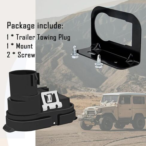 4/7 Pin Trailer Towing Connector, 7 Blade and 4 Flat Connector, 4 Way and 7 Way Adapter Plug Compatible with Dodge Ram, Ford, GMC, Chevy Silverado, Toyota in Saudi Arabia