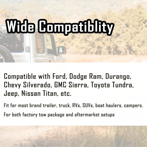 4/7 Pin Trailer Towing Connector, 7 Blade and 4 Flat Connector, 4 Way and 7 Way Adapter Plug Compatible with Dodge Ram, Ford, GMC, Chevy Silverado, Toyota in Saudi Arabia