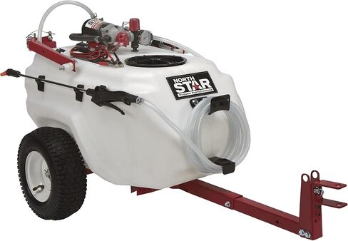NorthStar Tow-Behind Trailer Boom Broadcast and Spot Sprayer, 21-Gallon Tank, 2.2 GPM, 12V DC, 70 PSI, Spring-Loaded Breakaway Boom, NSQ Series On-Demand Pump, Model 282780 in Saudi Arabia