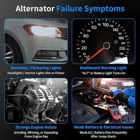 استبدال المولد الجديد لـ 2006 2007 2008 2009 2010 2011 Chevy Impala 3.5L 3.9L، 06 07 Monte Carlo 3.5 3.9 12V 125Amp، استبدال OE 10335497 11185N 20757889 20911162 400-24062 0124425032 in Kuwait