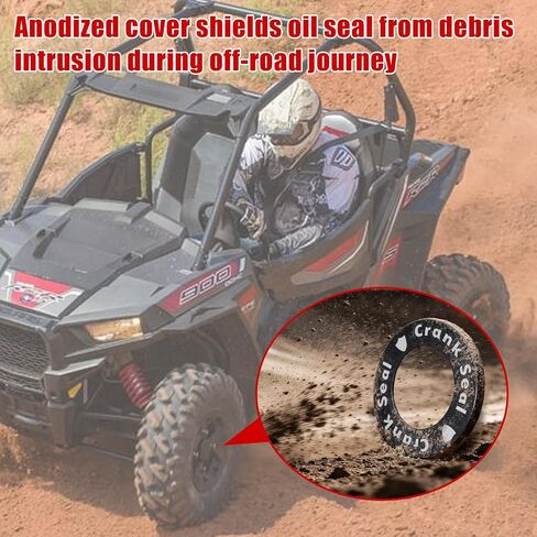 Upgrade Aluminum Crankshaft Oil Seal Ring Cover Crank Seal Ring Cover Crankshaft Seal Cover Kit Replacement for Polaris RZR 900/1000/Turbo Ranger 900/1000 General 1000 ProStar 900/1000 in Saudi Arabia