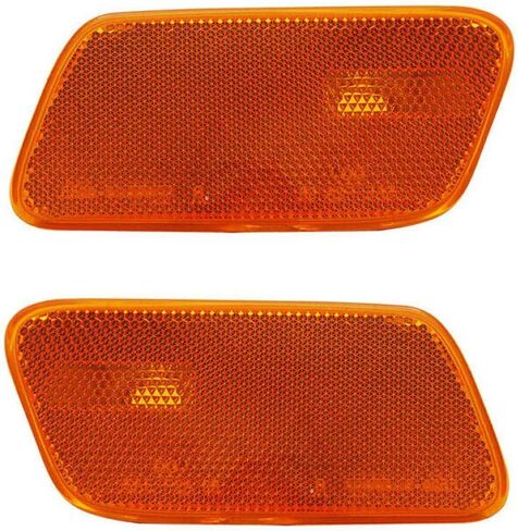 CarLights360: For 2000 2001 2002 Mercedes-Benz E320 Side Marker Light Assembly Driver and Passenger Side Pair - Replaces MB2570104 MB2571104 (Vehicle Trim: Sedan) | 210 820 13 21, 210 820 14 21 in Kuwait