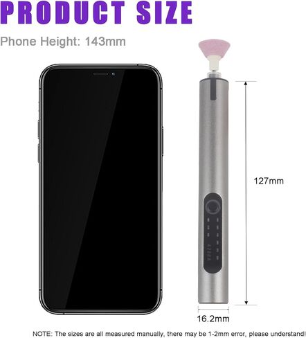 Mini Cordless Engraving Pen with LED Light, 3-Speed Precision Etching Tool for Metal, Wood, Plastic, Ceramic, USB-C Rechargeable, 35 Accessories and 16 Stencils in Saudi Arabia