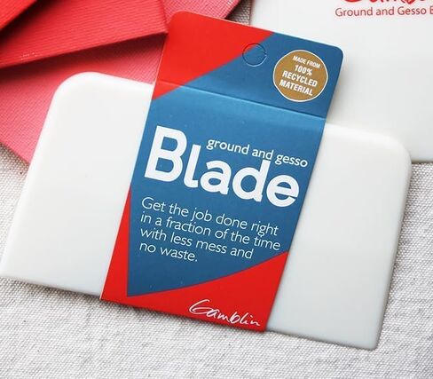 Gamblin Ground & Gesso Blade, Prime Canvases and Panels Quickly with Thin Even Coats, Create Less Mess and Waste, Easy Clean-Up, 100% Recycled Material, Made in the USA in Kuwait