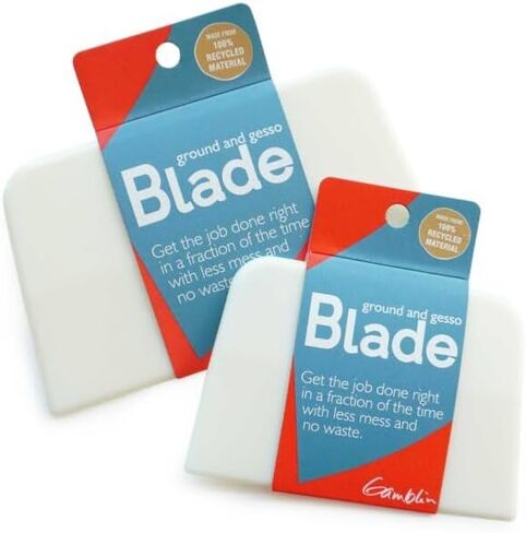 Gamblin Ground & Gesso Blade, Prime Canvases and Panels Quickly with Thin Even Coats, Create Less Mess and Waste, Easy Clean-Up, 100% Recycled Material, Made in the USA in Kuwait