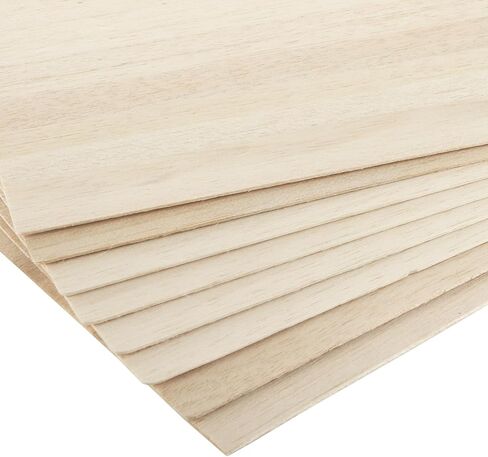 20 Pack Balsa Wood, 7.8"x11.8"x1/8" Balsa Wood Sheet, Thin Natural Unfinished Wood Boards for Wooden DIY Ornaments, Crafts, Hobby, Model Making, School and Laser Projects（200x300x3MM） in Kuwait
