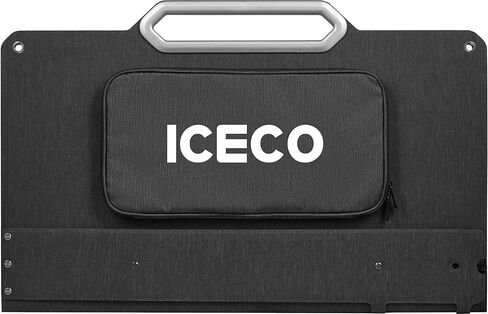 ألواح شمسية ICECO SP80 المحمولة بقدرة 80 وات، لوحة شمسية أحادية البلورية عالية الكفاءة، شاحن شمسي قابل للطي مع مسند قابل للتعديل، مقاوم للماء IP67 للأماكن الخارجية والتخييم والمركبات الترفيهية والنسخ الاحتياطي في حالات الطوارئ in Kuwait