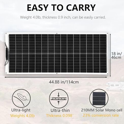 XINPUGUANG 100W Flexible Solar Panel 12V System kit 10A Charge Controller Cables with Alligator Clip PV Connector Cables for Yacht, Boat, RV, Cabin, 12v Battery Charge in Saudi Arabia