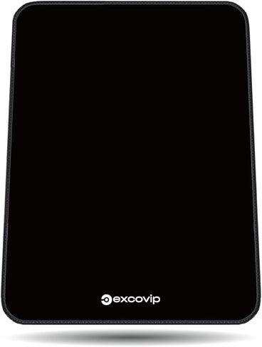 excovip Small Mouse Pad with Stitched Edge, Computer Mouse Mat with Non-Slip Rubber Base, Mousepad for Computers Laptop Mouse Black 7.8"x5.9"x0.07" 0498 in Saudi Arabia