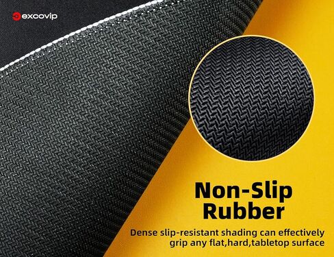 excovip Small Mouse Pad with Stitched Edge, Computer Mouse Mat with Non-Slip Rubber Base, Mousepad for Computers Laptop Mouse Black 7.8"x5.9"x0.07" 0498 in Saudi Arabia