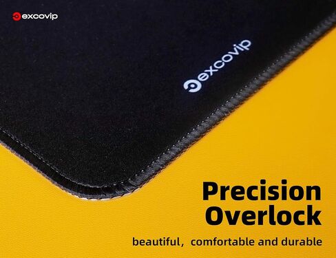 excovip Small Mouse Pad with Stitched Edge, Computer Mouse Mat with Non-Slip Rubber Base, Mousepad for Computers Laptop Mouse Black 7.8"x5.9"x0.07" 0498 in Saudi Arabia