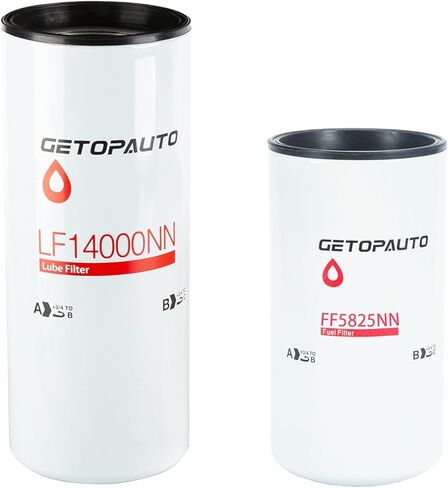 طقم تغيير الزيت GETOPAUTO CUMMINS LF14000NN، FF5825NN طقم فلتر in Kuwait