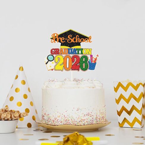 Pre-School Cake Topper Kindergarten Grad 2026 Graduation Cake Decor Kindergarten Class Of 2026 Kids Kindergarten Party Preschool Graduation Party Decorations in Saudi Arabia