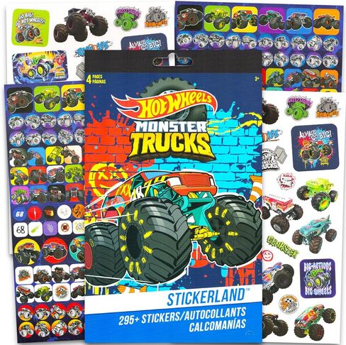 Hot Wheels Stickers Pad Set - Bundle with Over 500 Racecar Stickers for Kids Toddlers Children | Hot Wheels Party Favors and Decorations in Kuwait