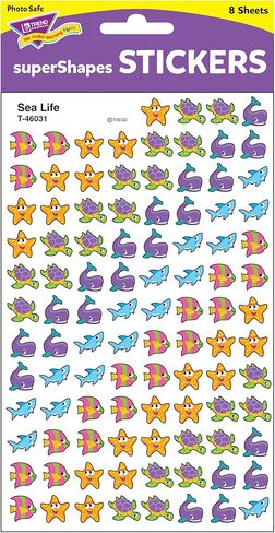 ملصقات Trend Sea Life superShapes، حوافز الفصل الدراسي، عدد 800 in Kuwait