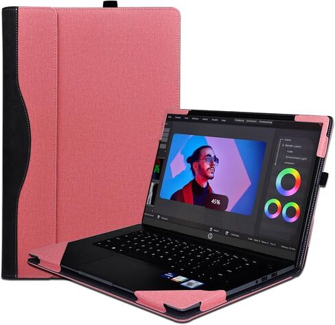 حافظة كمبيوتر محمول لجهاز Dell 16 Plus DB16250 & Pro 16 Plus PB16250/PB16255 / PC16255/PC16250، ملحق حقيبة واقية من جلد البولي يوريثان (وردي) in Kuwait