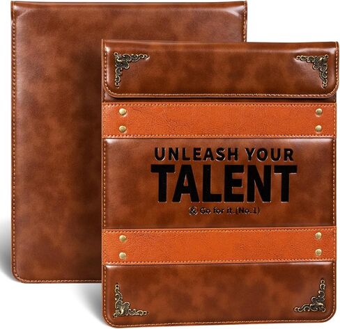 Laptop Sleeve 11 inch for MacBook Air 11 inch 2015/2014/2013/2012/2011/2010 Vertical Slim Stylish Leather Computer Bag Compatible with Magic Keyboard/Smart Keyboard Folio.YellowBrown in Saudi Arabia