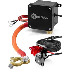 12V 250A Battery Disconnect Switch with Rocker Panel, Manual Battery Kill Switch for Car Truck RV Boat, Power Cut Off with 9.84Ft Cable, Waterproof Security & Safe Maintenance in Saudi Arabia