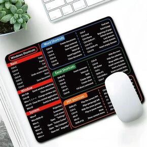 1 قطعة مفتاح اختصار الكمبيوتر الإبداعي تلميح لوحة الماوس كلمة Excel التشغيل سهولة الوصول إلى الأدوات المكتبية لوحة ماوس مطاطية غير قابلة للانزلاق 21x26x0.2cm in Kuwait