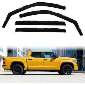 in-Channel Window Rain Guards Deflectors Fit for 2022-2025 Toyota Tundra CrewMax Cab Truck Window Wind Vent Visors Deflector Accessories 4Pcs in Saudi Arabia