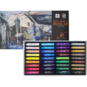 iCrayon Professional Oil Pastels Set – 36 Classic Colors, Rich Pigment & Smooth Blending, Artist-Grade Oil Pastels for Drawing, Sketching & Fine Art in Saudi Arabia