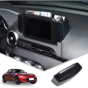 Center Console Organizer Tray Compatible with Mazda MX-5 2016-2023 Accessories, Car Navigation Screen Back Storage Box, Insert Storage Box Auxiliary Storage Tray, Black (Fit L-Peptide Car) in Saudi Arabia