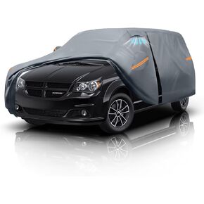 Minivan Car Car Cover for Dodge Caravan (1996-2020)-Length 200 Inch 100% Waterproof All Weather, Heavy Duty Outdoor Full Exterior Covers Rain Sun Wind UV Protection. in Saudi Arabia