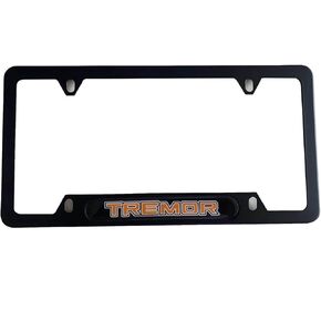 Black Tremor License Plate Frame Cover Holder ForF150 Truck Car Accessories,1PC in Saudi Arabia