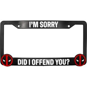 Holder for License Plate License Plate Holder for Deadpool Did I Offend You? 3D Raised License Plate Frame Mod-L07P-5 in Saudi Arabia