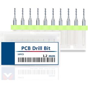 10Pcs Micro Diamond Tip Twist Drill Bits Set, Heavy Duty Diamond Drill for Glass Ceramic Tile Jewelry Drilling(1.2mm,1box(10pcs)) in Saudi Arabia
