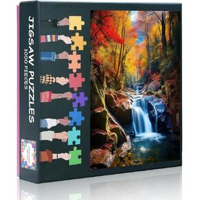 1000 Piece Jigsaw Puzzle for Adults Largemouth Bass Jumping Fishing Scene Sunny Day Lure Hook Action Wildlife Nature Art for Sportsman Game Room Decor 27.5x19.7 Inch in Kuwait