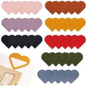 40Pcs Leather Heart Bookmarks Cute Page Book Marks Colorful Book Reading Accessories for Books Lovers Teachers Students Reading Gifts School Office Home Supplies in Saudi Arabia