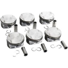 6-Piece Piston and Ring Set with 92.9mm Diameter and 22mm Pin Bore for CLK350 C350 E350 GLK350 with M272 3.5L and 4.7L Engines in Saudi Arabia