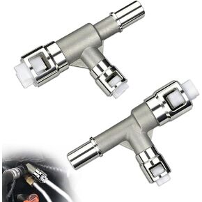 800-414HP & 800-413HP Aluminum Metal Heater Inlet Hose Tee Connector Compatible with Chevrolet Silverado 2007-2014, Suburban 2000-2014, Cadillac Escalade, GMC Sierra Yukon, Replace 15055342, 15055343 in Saudi Arabia