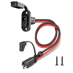 SAE Connector 2FT 10AWG, SAE Battery Quick Connect Plug Waterproof Extension Cable for Solar Panel, Street Glide, Road Glide, Motorcycle Charging Port Upgrade, RV, Solar Generator Battery Charger in Saudi Arabia